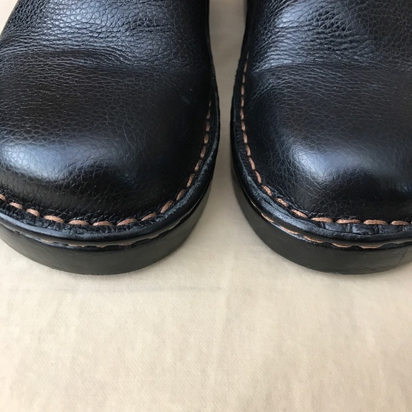BOC B.O.C clogs mules black leather 6 shoes - Picture 5 of 8